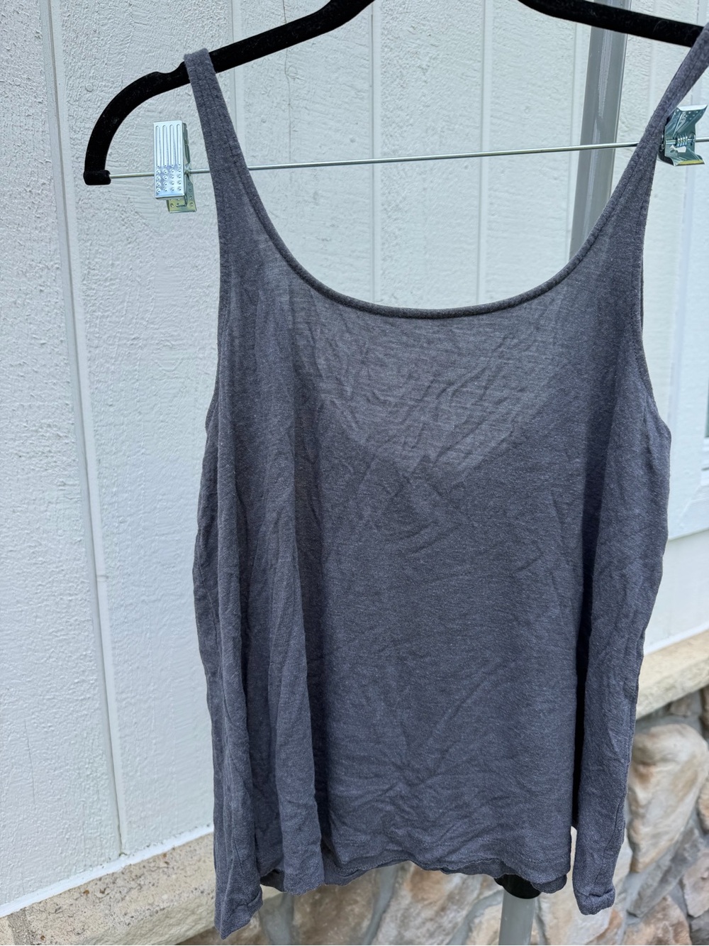 Wilfred Grey 100% Viscose Tank Top - Size S
